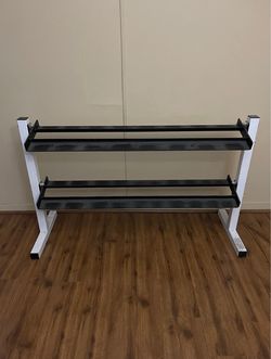 2 Tier Solid Steel Dumbbell Weight Rack…. Home Gym Fitness…. $100 Price is Firm!!!