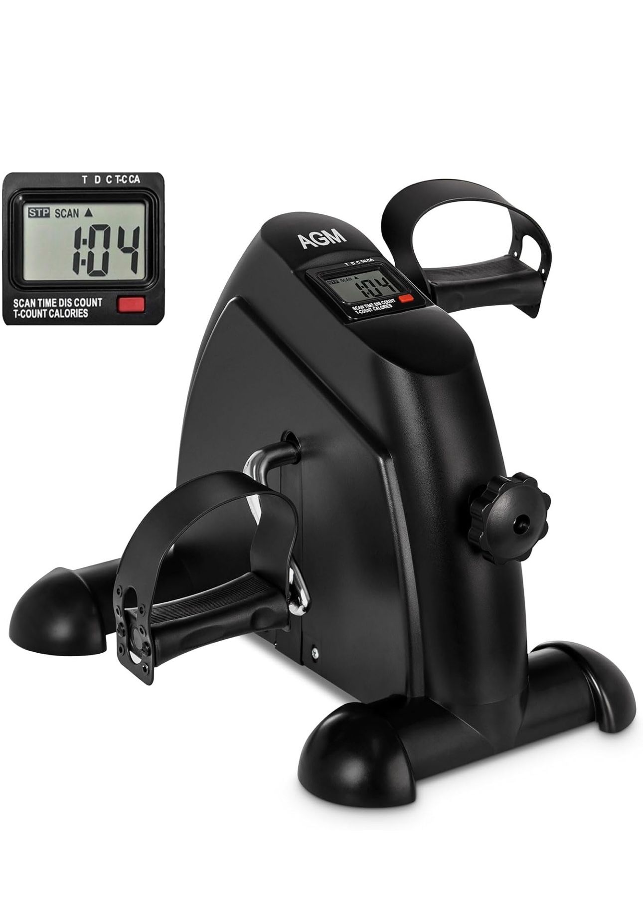 NEW Mini Exercise Bike, AGM Under Desk Bike Pedal Exerciser Foot Cycle Arm & Leg