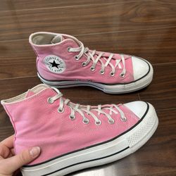Pink High Top Converse 