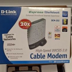 DLink  Old  Cable  Modem in Box