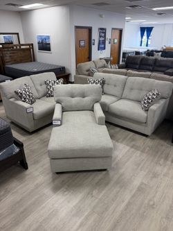 Sofa, Loveseat & Chaise Living Room Set-Clearance-Brand New!