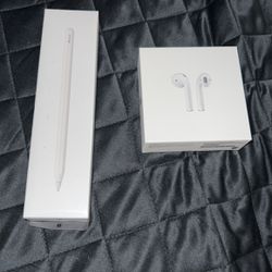 Apple Pencil And AirPods 