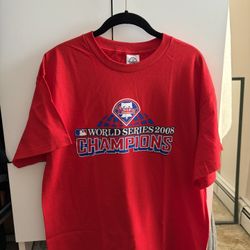 2008 Phillies World Series Shirt - Large 