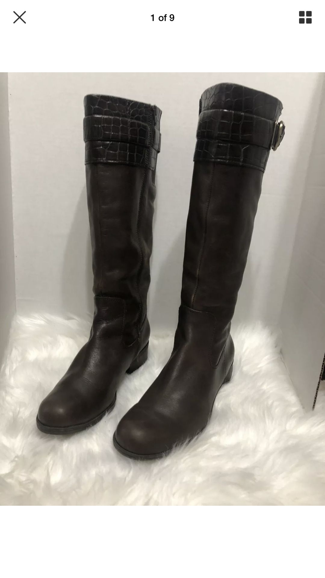 Naturalizer Boots 7.5 M N5 Comfort Long Brown Women s Ridding