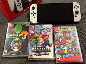 🍄 Ultimate Mario & Luigi Switch OLED Adventure Bundle - Mint Console + 3 Top Games