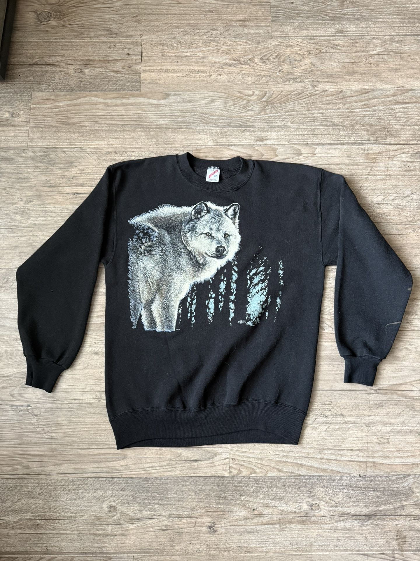Vintage 90s Wolf Nature Wilderness Crewneck Sweatshirt