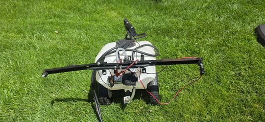 item is a FIMCO pull-behind trailer sprayer, likely a 20-gallon