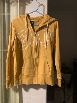 GAP Gold Mustard Zip-Up Hoodie Size XS