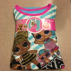 NWT L.O.L Fleece Pj Set Size 4/5