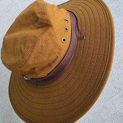 NEW KUHL Wide Brim Sun Hat w/ Leather Band – Brown – Size S/M – NWT (No Tags)