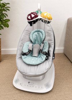 4moms MamaRoo Baby Swing – Bluetooth, 5 Motions, Sounds, Newborn Insert