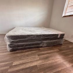 New Queen Size Mattress regular With Box Spring 10 Inches Mattress Innerspring Free Box Springs 