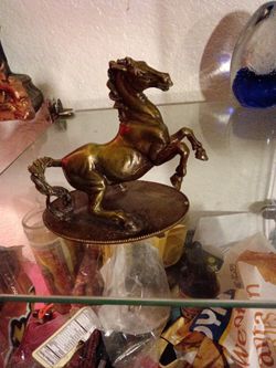 Vintage Franklin brass solid horse