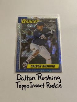 Dalton Rushing Los Angeles Dodgers Catcher Topps Short Print Insert Rookie Card. 