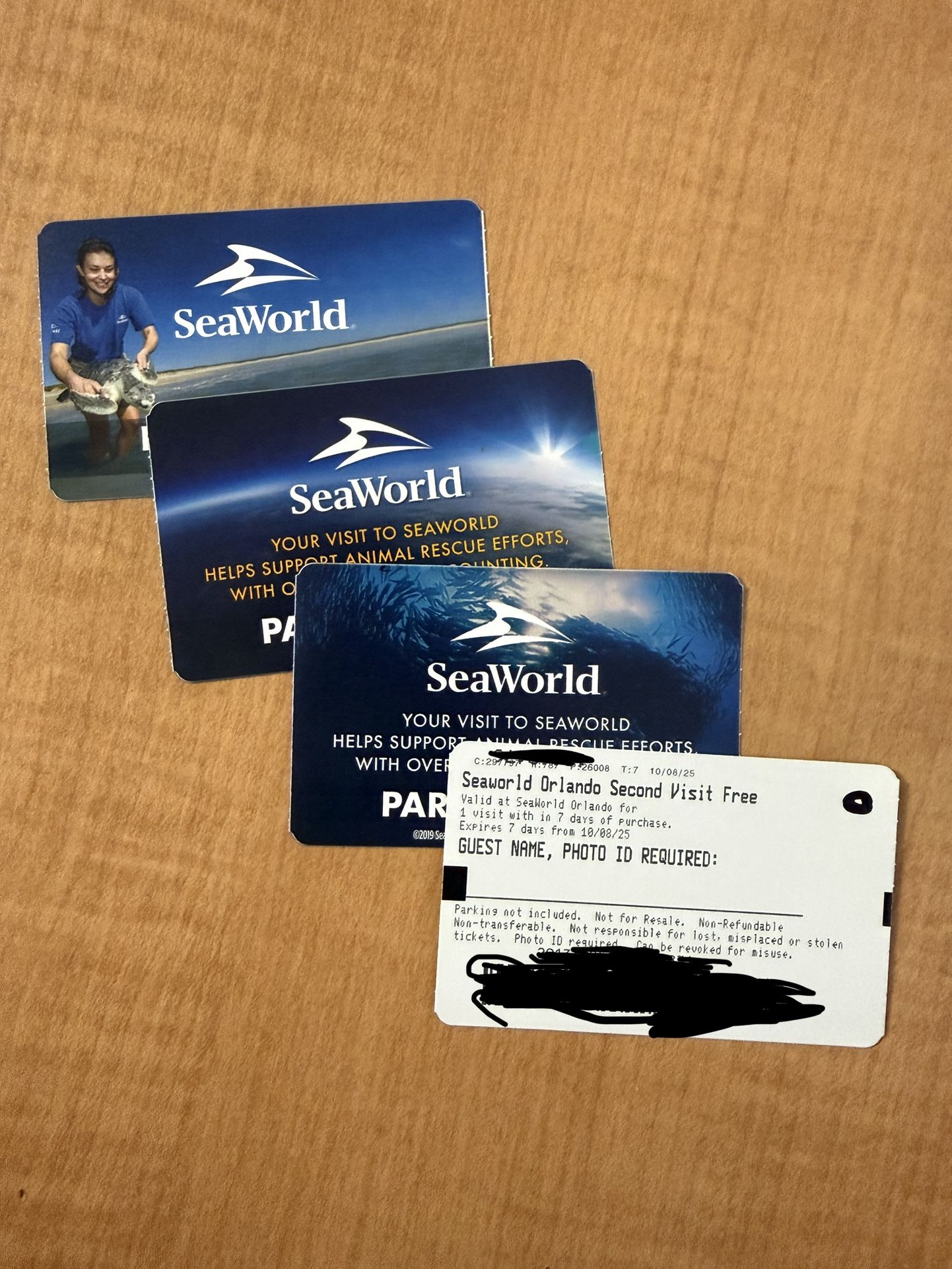 4 Sea World Tickets