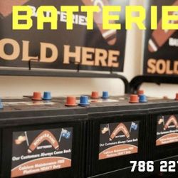 Batteries: Cars, Trucks,Boats,Golf .. Etc 