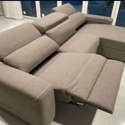 Power Recliner Sectional Couch Same Day Delivery