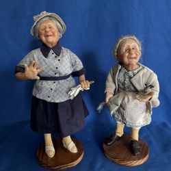 Richard Simmons, NANA’s Collection, “Miss Bea” & “Matty with Bird”, 1990’s, Vintage