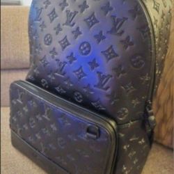 Black Monogram Luxury Backpack – Brand New
