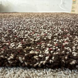 Moving Sale - IKEA shag Rug 8’x10’ Burgundy/Brown/white