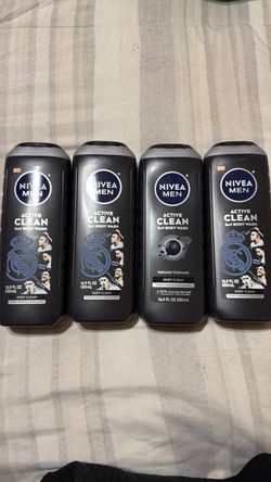 Body wash Nivea men all for $16