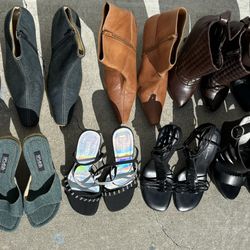 Women’s Size 6 Many New or Like New Heels Boots Sneakers Shoes Five Dollars Each OBO