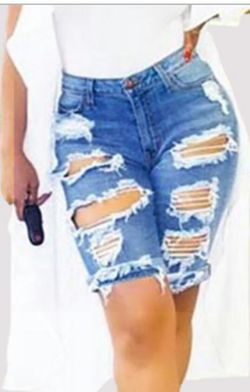 Knee hive cut up jeans