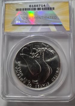 1984 .999 fine silver Olympic coin