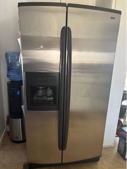 Kenmore Elite side by side stainless steel refrigerator
