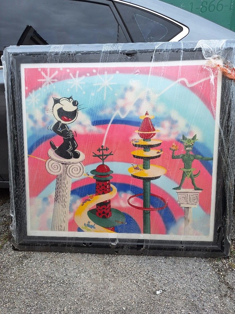 FELIX THE CAT POSTER , WIDTH 4' 49" × HEIGHT 3' 45
