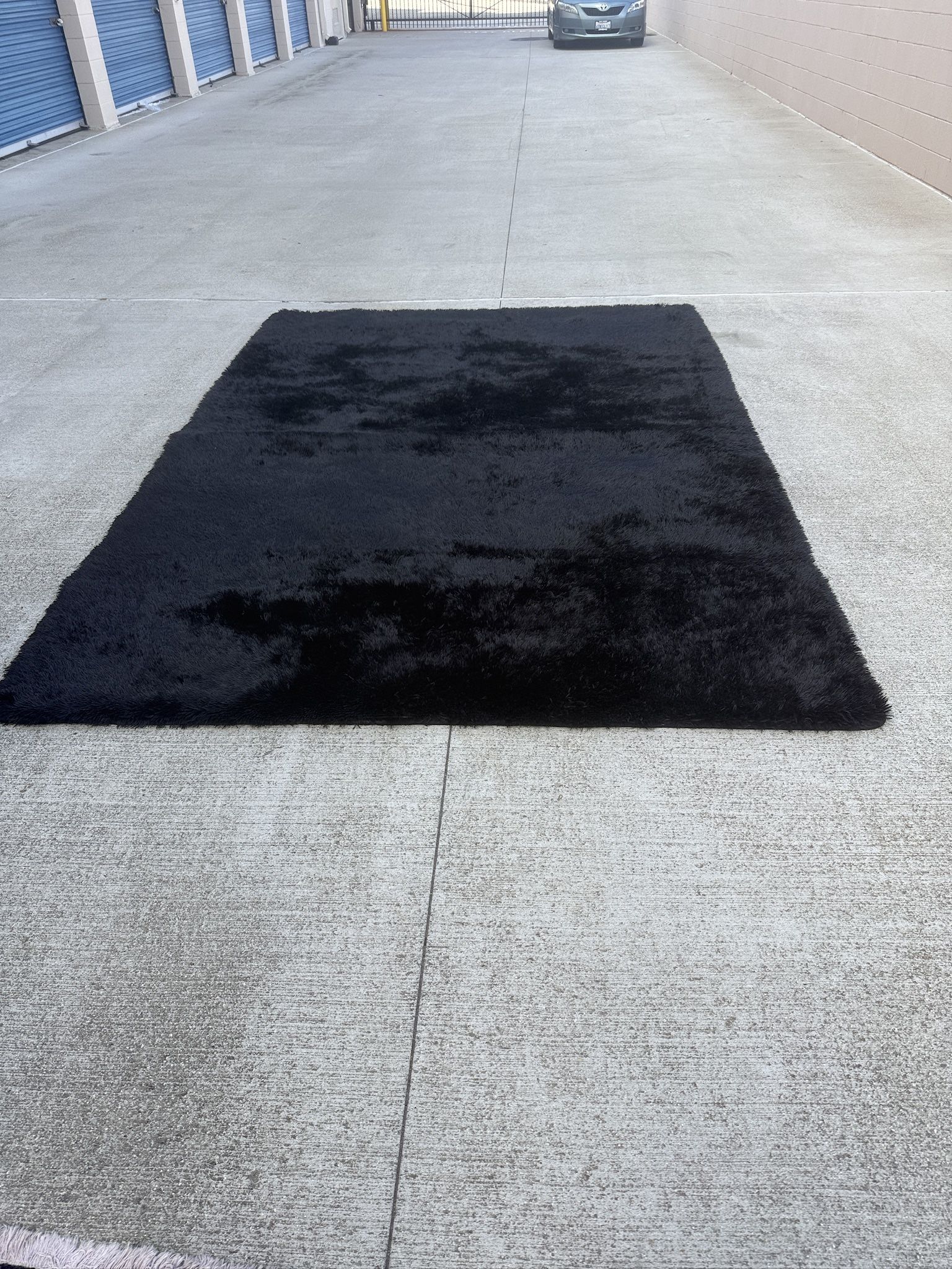 Black Shag Rug