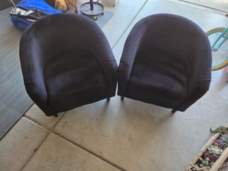 2 velvet chairs