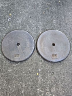 Good condition 50lb Standard 1inch Weight Plates