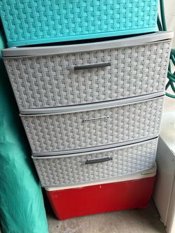 3 drawer plastic storage