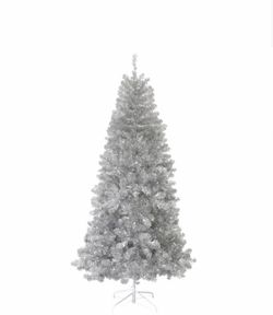 7ft Brand new Christmas tree silver