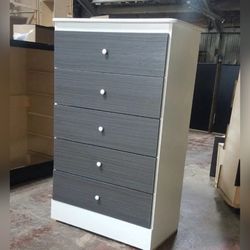 Five drawers dresser with rails / 5 drawers dresser with rails