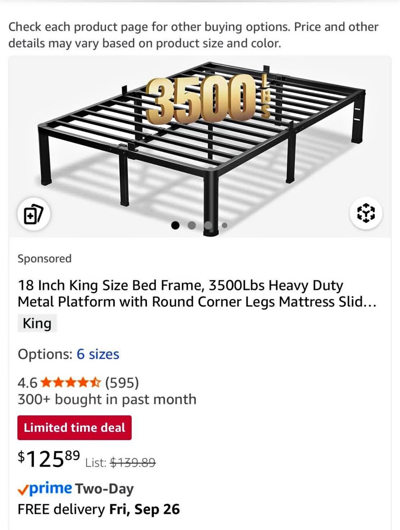 King Bed Frame