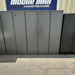 4 Grey Tall 2 Door Storage Cabinet