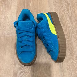 Puma x Fenty blue suede sneakers