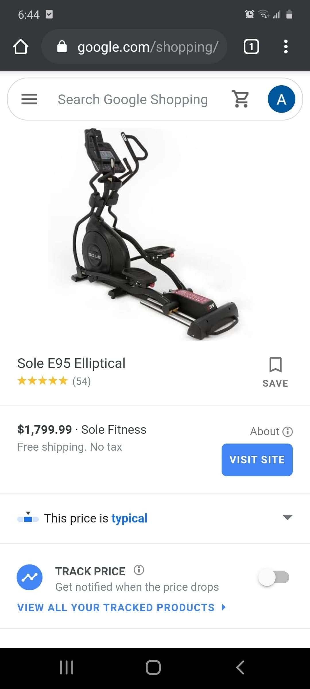 Sole elliptical