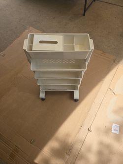 Drawer Plastic Cart with Wheels