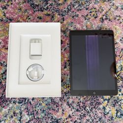 Apple iPad 9th Gen 64GB Wi-Fi Space Gray - Cracked Screen, As-Is