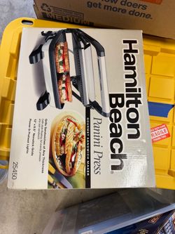 Hamilton beach panini press