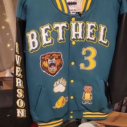 ALLEN Iverson High School Varsity Jacket Size Large 