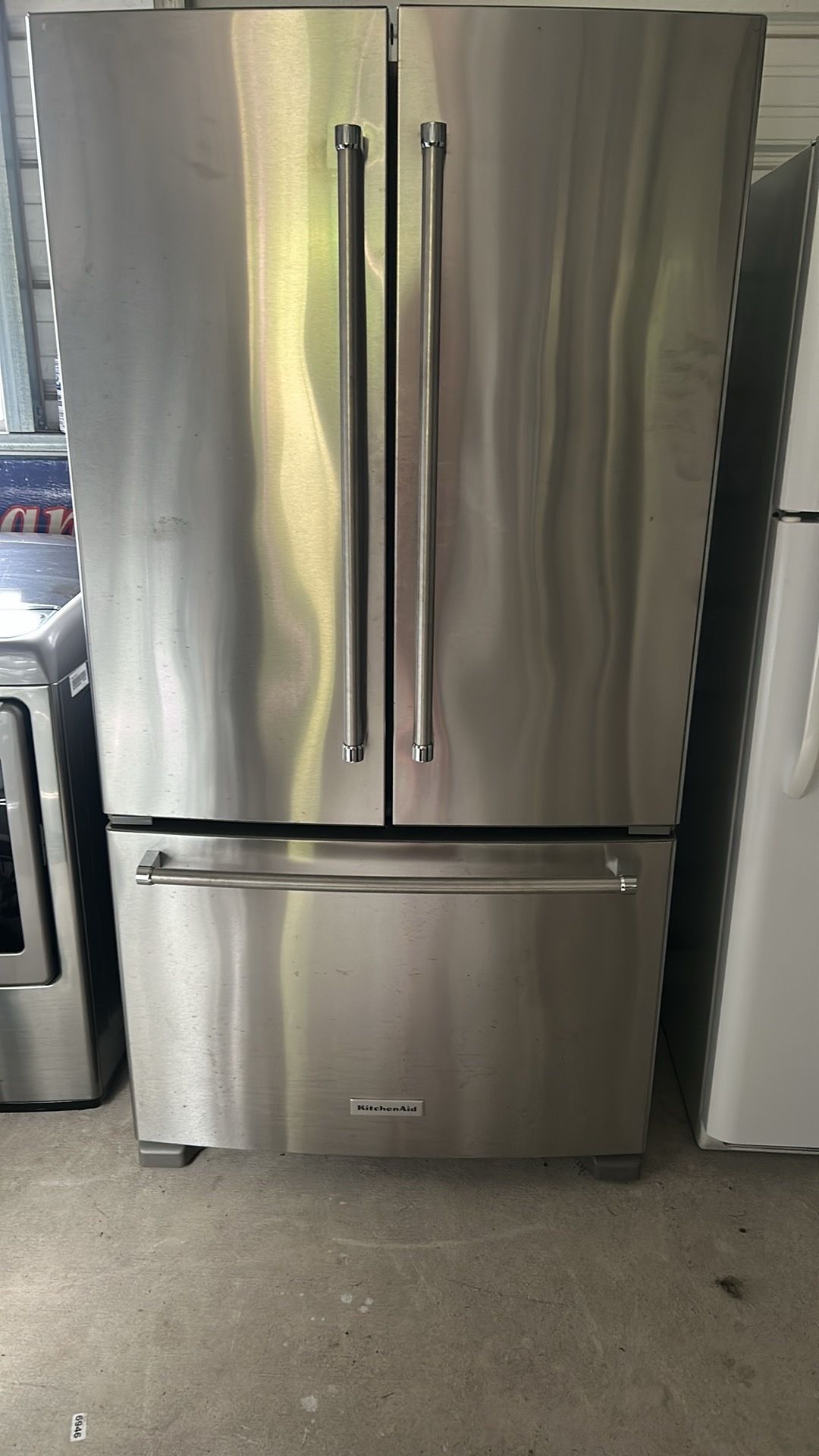 Kitchen Aide Stainless French Door Fridge