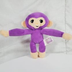Fingerlings Monkey Purple Glitter Cute Plush Stuffed Animal 6” Bendable Arms