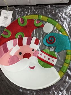 Santa Plate 11" Lori Siebert for Silvestri by Demdaco New