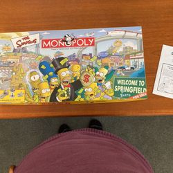 Monopoly The Simpsons Board Game Collectible