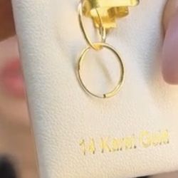 14kt Solid gold nose Ring