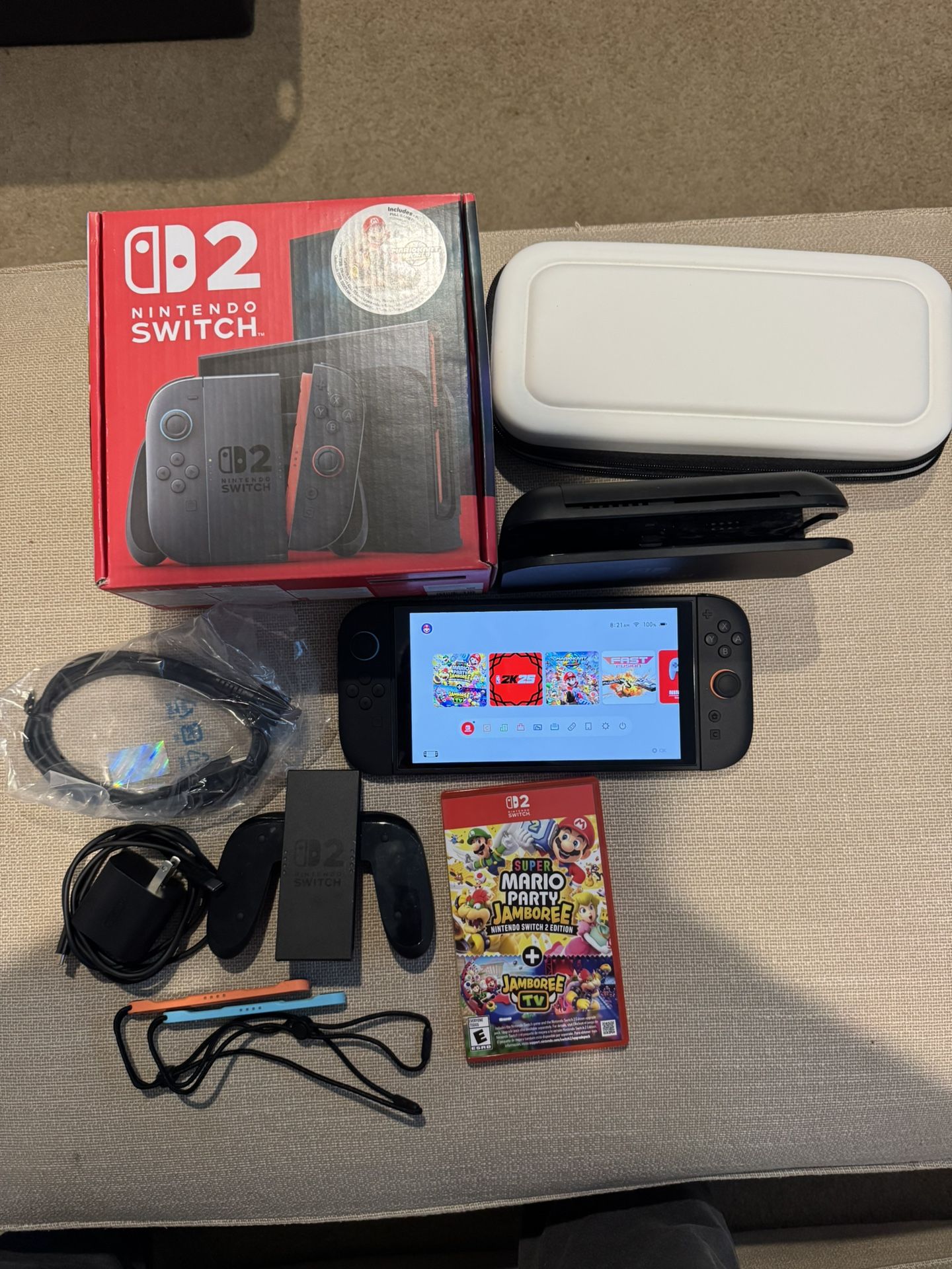 Nintendo Switch 2 Handheld Console System with Mario Kart World Bundle